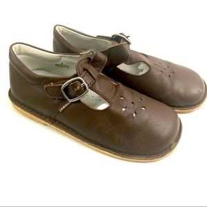 L’Amour T-strap Mary Jane Brown Leather Shoes sz 1